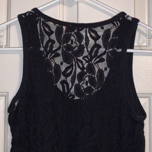 Express top with lace back
